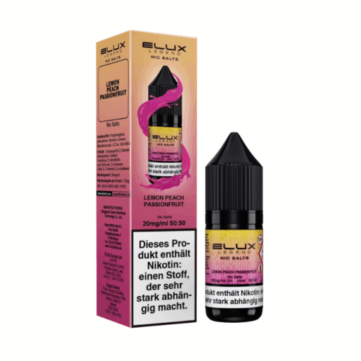 ELUX - Lemon Peach Passion 10ml NicSalt Liquid
