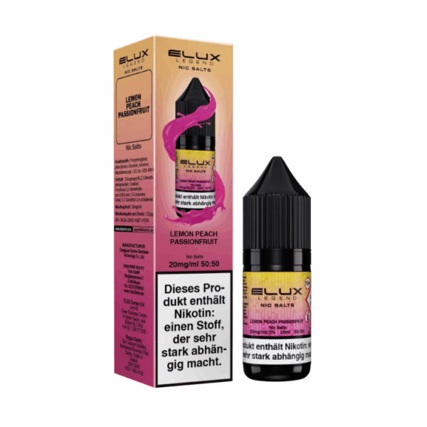 ELUX - Lemon Peach Passion 10ml NicSalt Liquid