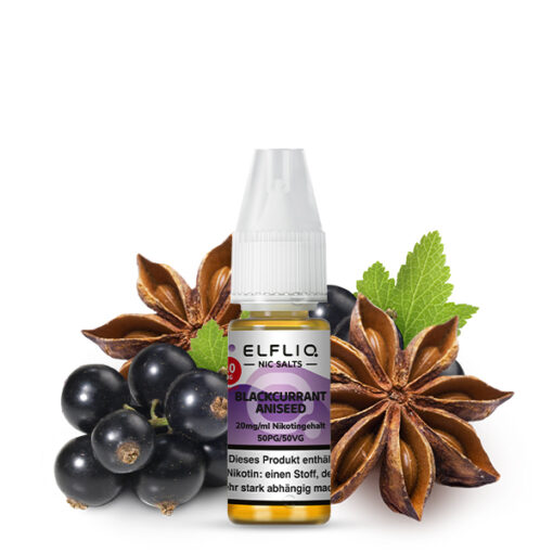 Elfliq - Blackcurrant Aniseed 10ml NicSalt Liquid – Bild 3