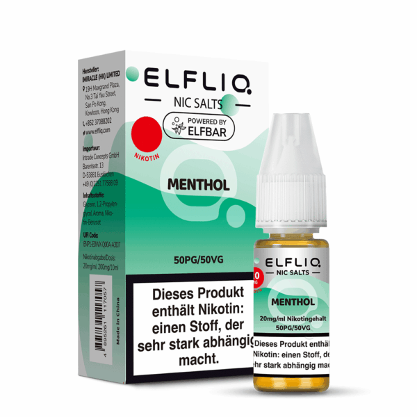 Elfliq - Menthol 10ml NicSalt Liquid