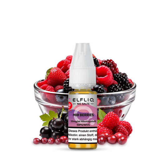 Elfliq - Mix Berries 10ml NicSalt Liquid – Bild 3