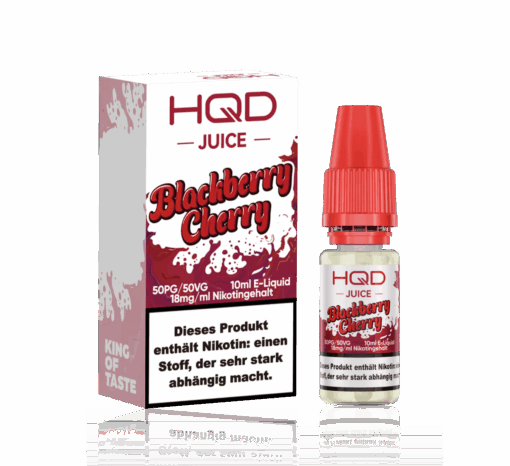 HQD Juice - Blackberry Cherry 10ml 18mg NicSalt Liquid – Bild 2