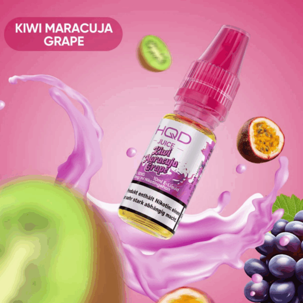 HQD Juice - Kiwi Maracuja Grape 10ml 18mg NicSalt Liquid