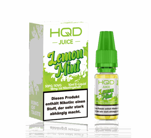 HQD Juice - Lemon Mint 10ml 18mg NicSalt Liquid – Bild 2