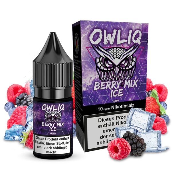 OWLIQ - Berry Mix Ice 10ml NicSalt Liquid