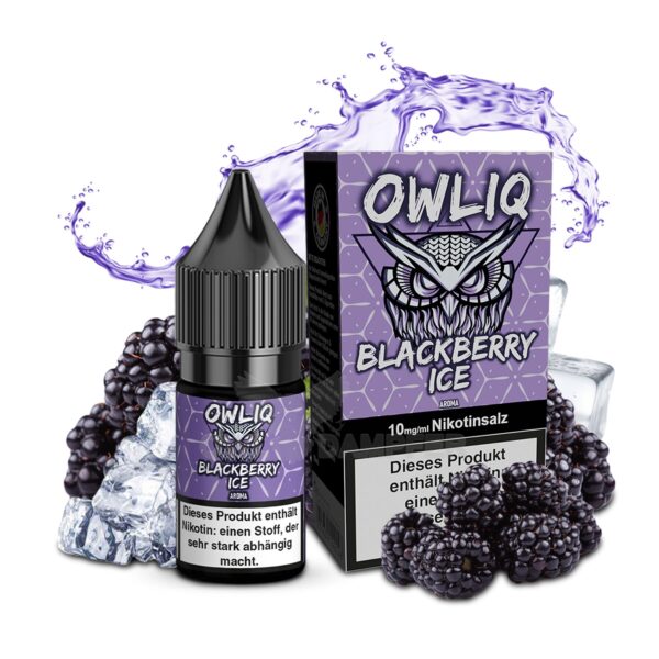 OWLIQ - Blackberry Ice 10ml NicSalt Liquid