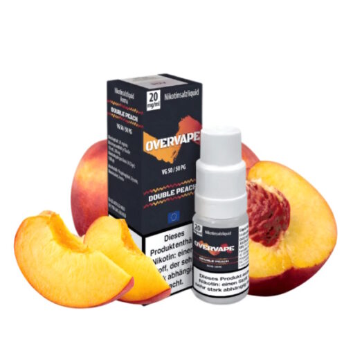 Overvape - Double Peach 10ml 20mg NicSalt Liquid