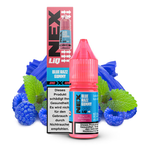 Pod Salt - NexLiq - Blue Razz Gummy 10ml NicSalt Liquid