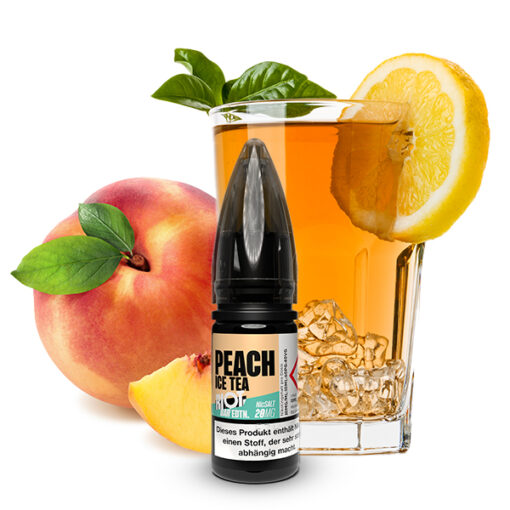 Riot Squad BAR EDTN - Peach Ice Tea 10ml NicSalt Liquid – Bild 2