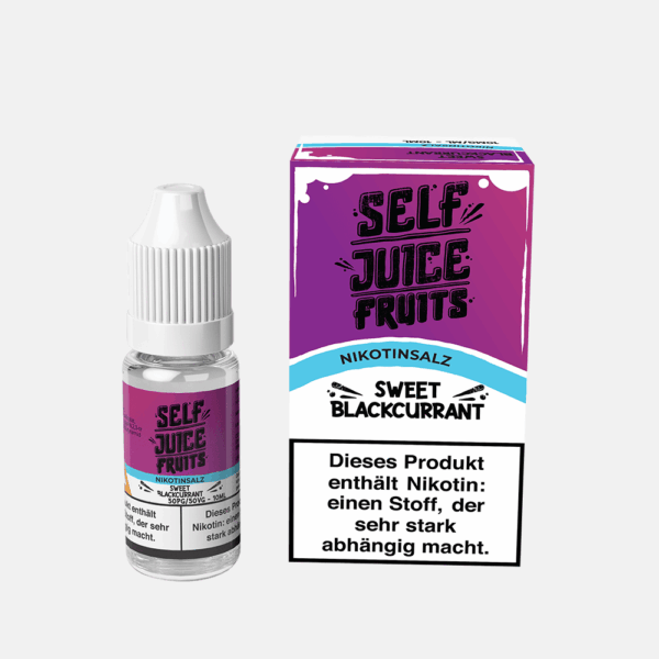 Self Juice Fruits - Sweet Blackcurrant 10ml NicSalt Liquid