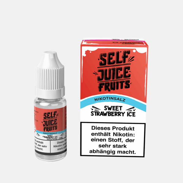 Self Juice Fruits - Sweet Strawberry Ice 10ml NicSalt Liquid