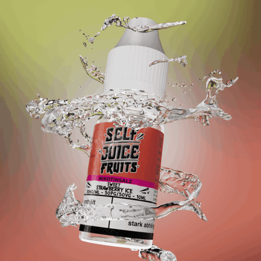 Self Juice Fruits - Sweet Strawberry Ice 10ml NicSalt Liquid – Bild 2