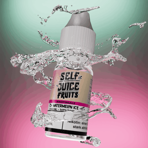 Self Juice Fruits - Watermelon Ice 10ml NicSalt Liquid – Bild 2