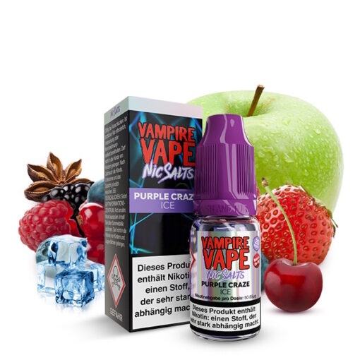 Vampire Vape - Purple Craze Ice 10ml NicSalt Liquid