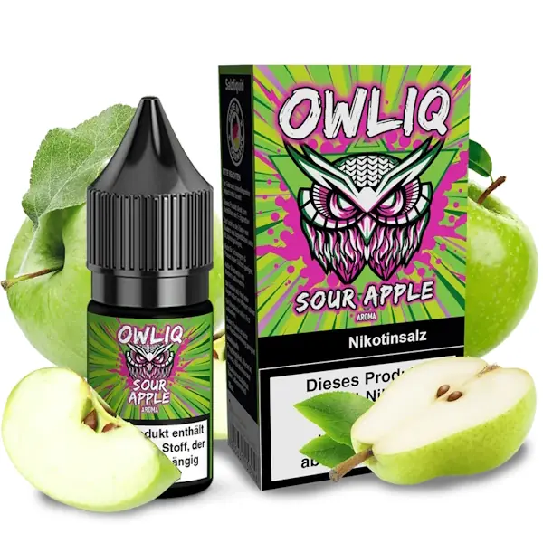 OWLIQ - Sour Apple 10ml NicSalt Liquid - 10mg
