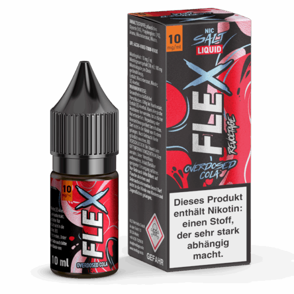 Revoltage - Flex - Cola 10ml Hybrid NicSalt Overdosed Liquid