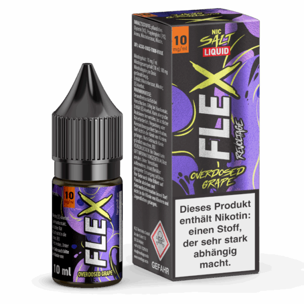 Revoltage - Flex - Grape 10ml Hybrid NicSalt Overdosed Liquid