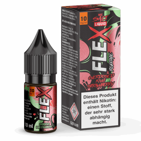 Revoltage - Flex - Kiwi Strawberry 10ml Hybrid NicSalt Overdosed Liquid