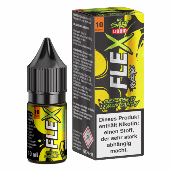 Revoltage - Flex - Lemon Candy 10ml Hybrid NicSalt Overdosed Liquid