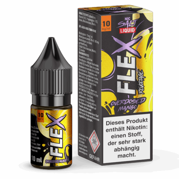 Revoltage - Flex - Mango 10ml Hybrid NicSalt Overdosed Liquid