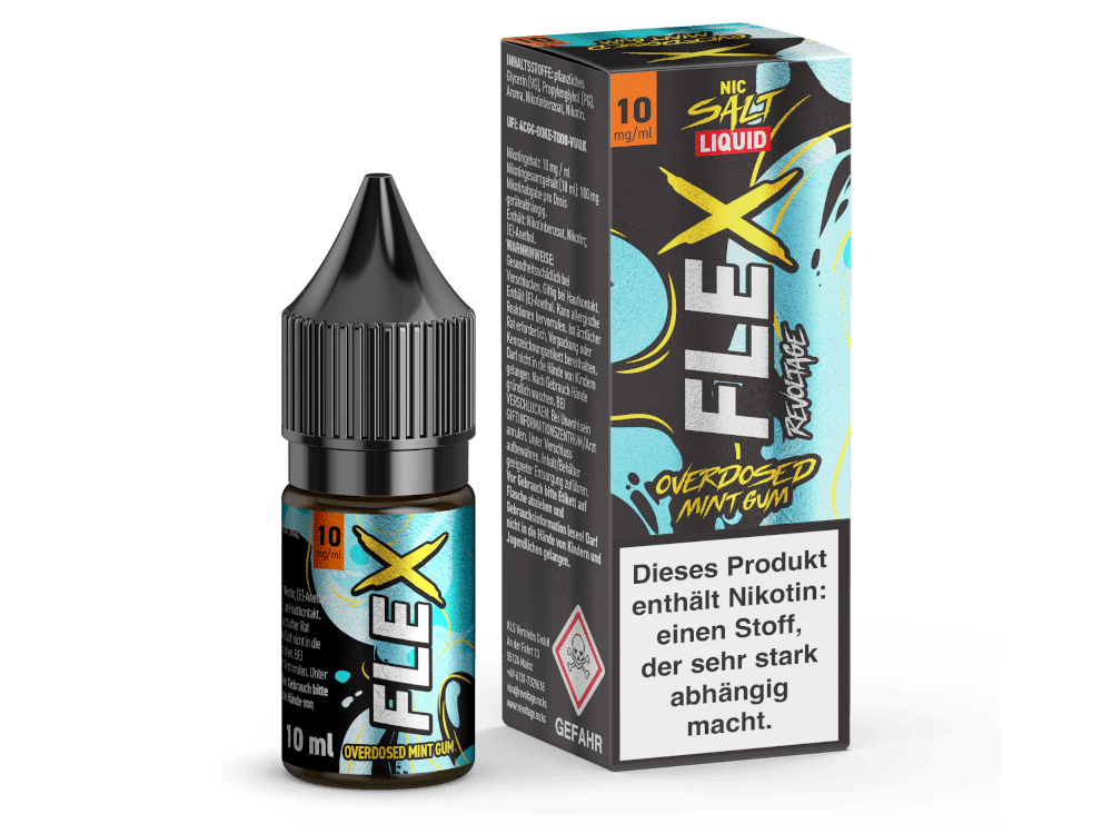 Revoltage - Flex - Mint Gum 10ml Hybrid NicSalt Overdosed Liquid