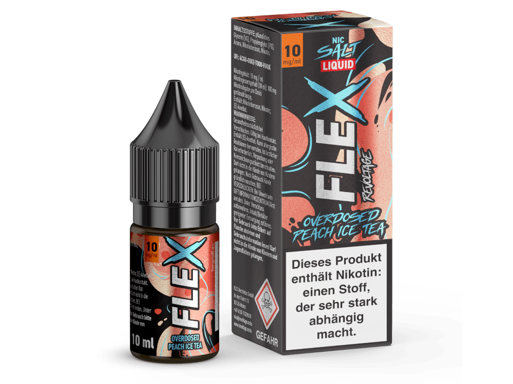 Revoltage - Flex - Peach Ice Tea 10ml Hybrid NicSalt Overdosed Liquid