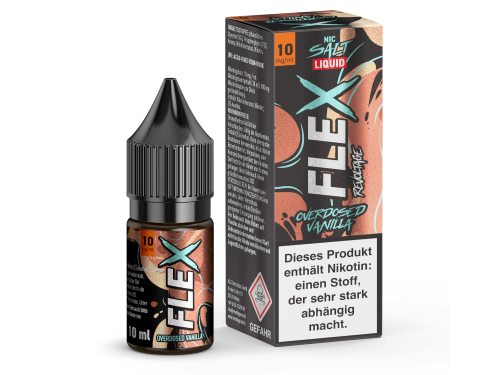 Revoltage - Flex - Vanilla 10ml Hybrid NicSalt Overdosed Liquid