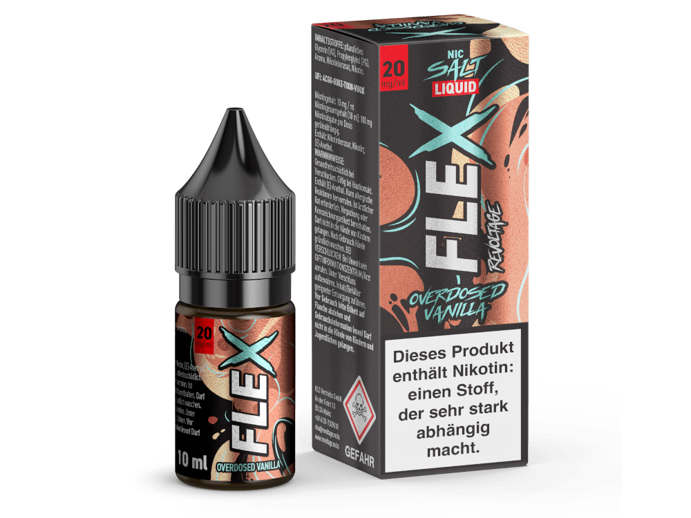 Revoltage - Flex - Vanilla 10ml Hybrid NicSalt Overdosed Liquid – Bild 3