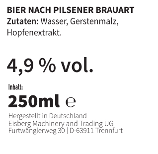 VDH-Vape Drinks – Bier nach Pilsener Brauart 250 ml – Bild 2