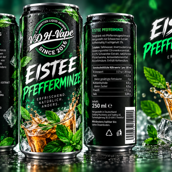 VDH-Vape Drinks – Eistee Pfefferminze 250 ml