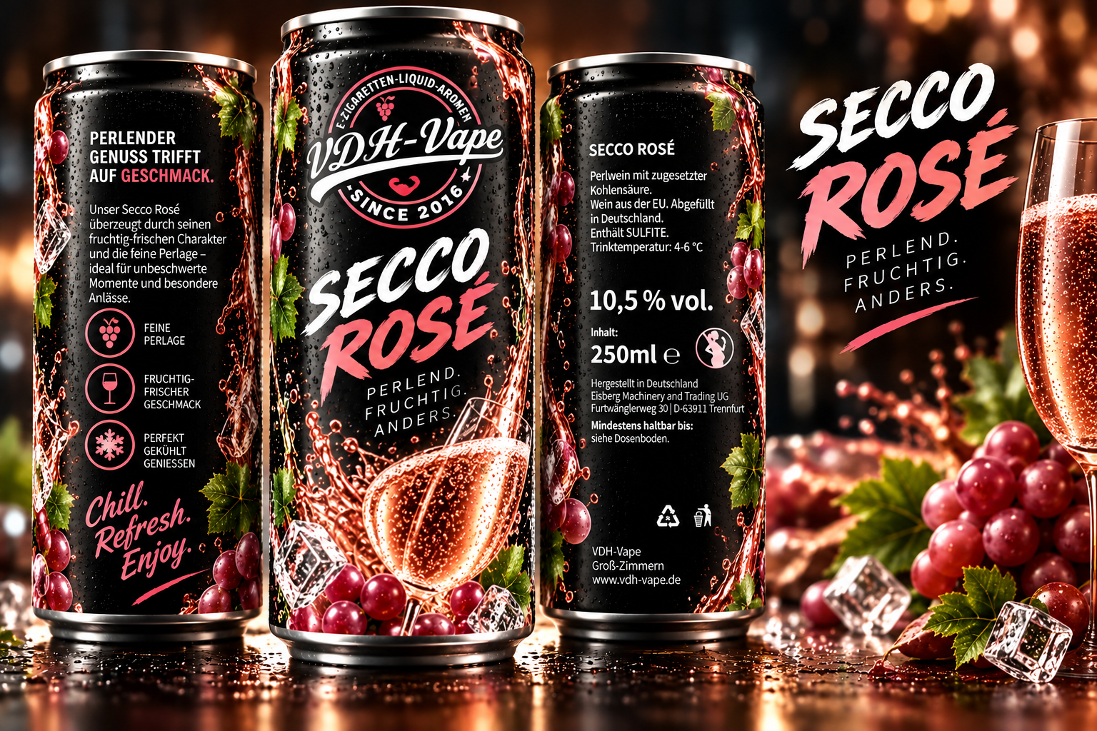 VDH-Vape Drinks – Secco Rosé 250 ml